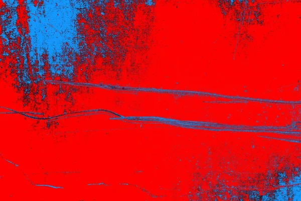 Neon kırmızı ve mavi renkli grunge duvar dokusu arkaplanı