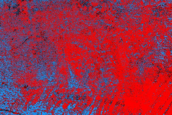 Crimson Rood Blauw Gekleurde Grunge Muur Textuur Achtergrond — Stockfoto