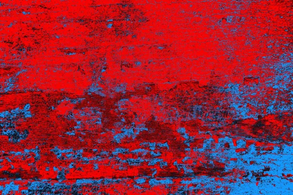 Rouge Fluo Bleu Fond Texture Mur Grunge Couleur — Photo