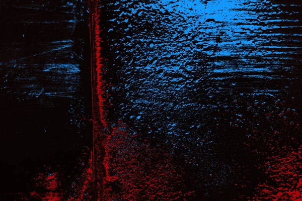 Red Blue Black Colored Grunge Wall Cracked Dated Texture Background — Stock Photo, Image