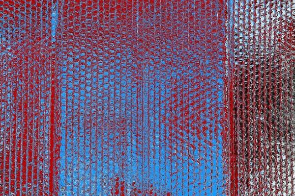 赤青黒のグランジウォールテクスチャ背景 — ストック写真