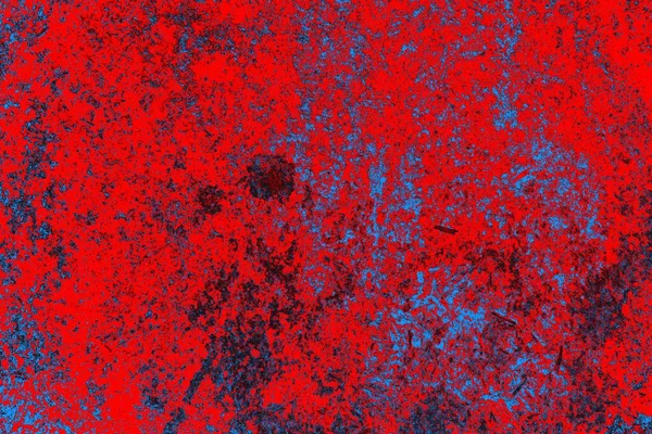Neon kırmızı ve mavi renkli grunge duvar dokusu arkaplanı