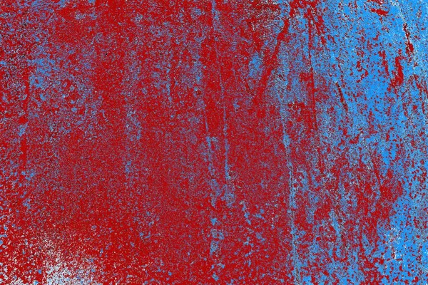 Kırık tarih arkaplanı olan kırmızı, mavi ve siyah grunge duvar