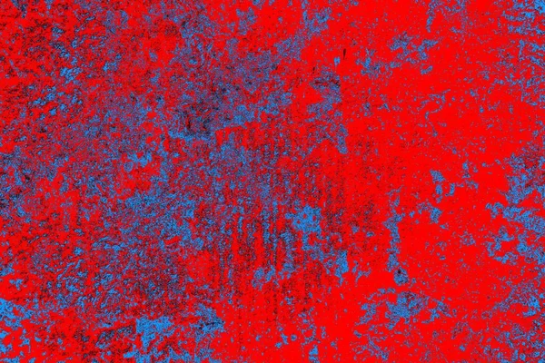 Neon kırmızı ve mavi renkli grunge duvar dokusu arkaplanı
