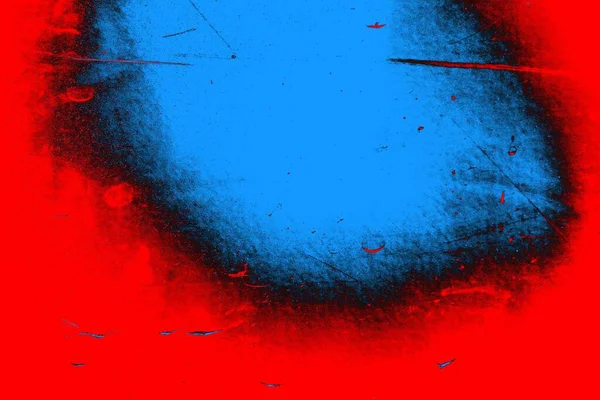 Neon kırmızı ve mavi renkli grunge duvar dokusu arkaplanı