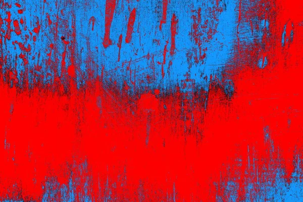 Neon Piros Kék Színű Grunge Fal Textúra Háttér — Stock Fotó