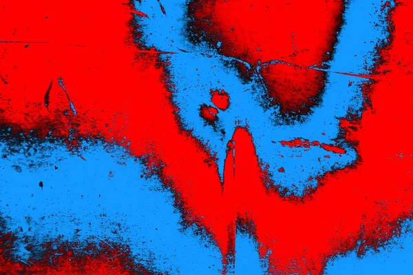 Karmínová Červená Modrá Barevné Grunge Stěny Textury Pozadí — Stock fotografie