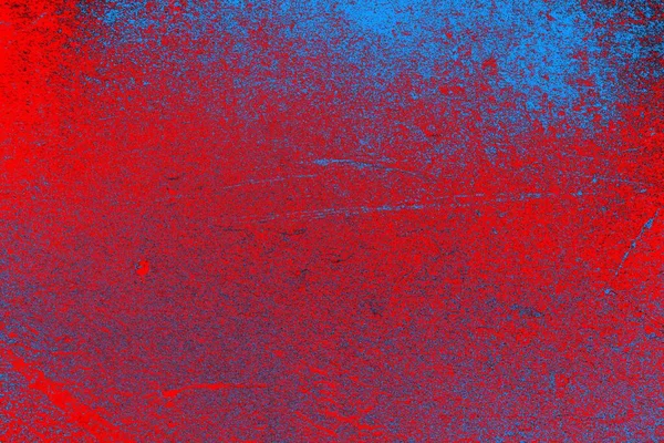 Rouge Fluo Bleu Fond Texture Mur Grunge Couleur — Photo