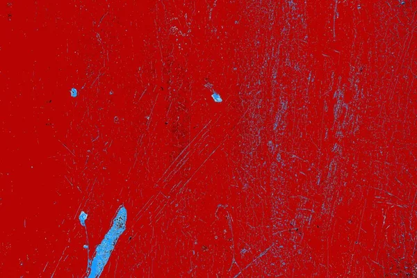 Kırık tarih arkaplanı olan kırmızı, mavi ve siyah grunge duvar
