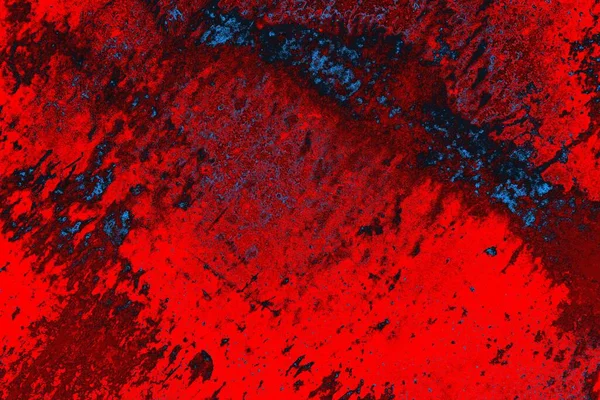 Neon kırmızı ve mavi renkli grunge duvar dokusu arkaplanı