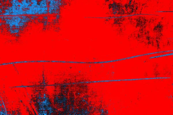 Neon kırmızı ve mavi renkli grunge duvar dokusu arkaplanı