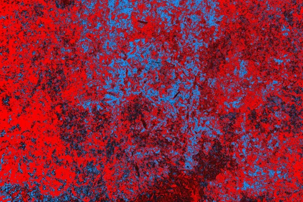Neon kırmızı ve mavi renkli grunge duvar dokusu arkaplanı