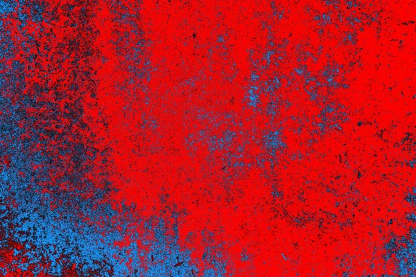 Rouge Fluo Bleu Fond Texture Mur Grunge Couleur — Photo