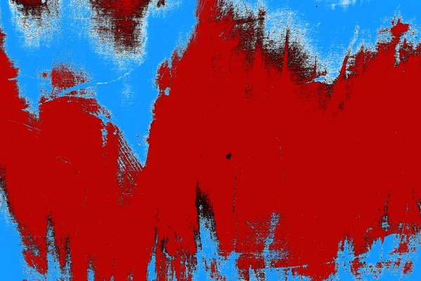 Rood Blauw Zwart Gekleurde Grunge Muur Textuur Achtergrond — Stockfoto