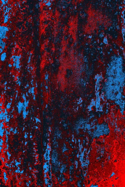 Neon Rosso Blu Grunge Parete Texture Sfondo — Foto Stock