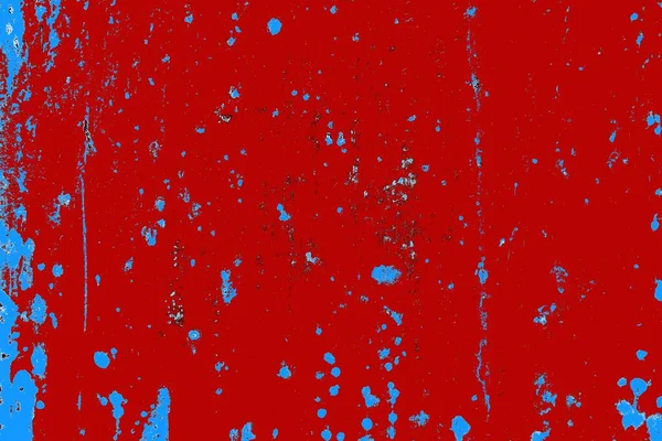 Kırık tarih arkaplanı olan kırmızı, mavi ve siyah grunge duvar