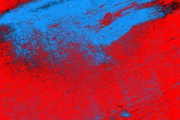 Neon kırmızı ve mavi renkli grunge duvar dokusu arkaplanı