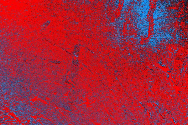 Rouge Fluo Bleu Fond Texture Mur Grunge Couleur — Photo