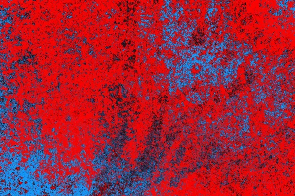 Neon kırmızı ve mavi renkli grunge duvar dokusu arkaplanı