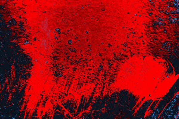 Kırmızı ve mavi renkli grungy duvar, desenli arka plan