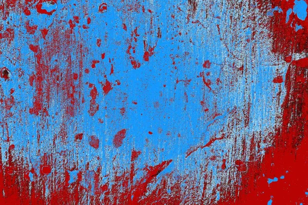 Piros Kék Fekete Színű Grunge Fal Textúra Háttér — Stock Fotó