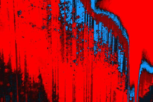 Neon Rosso Blu Grunge Parete Texture Sfondo — Foto Stock