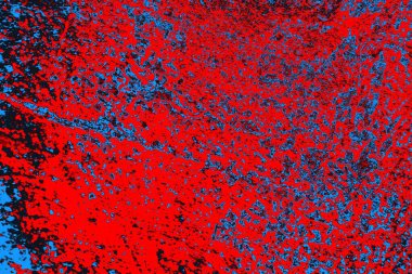 Kırmızı ve mavi renkli grunge duvar dokusu arkaplanı