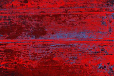 Neon kırmızı ve mavi renkli grunge duvar dokusu arkaplanı