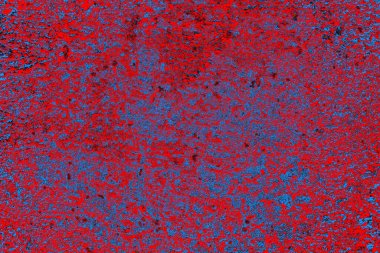 Parlak kırmızı ve mavi renkli grunge duvar dokusu arkaplanı