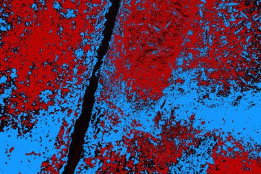 Çizik ve çatlaklarla metal doku