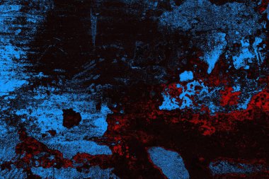 Koyu renkli ses, arka planda çatlaklar olan grunge duvar dokusu