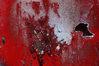 Dökülen boya paslı metal dokusu