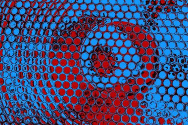 Çizik ve çatlaklarla metal doku