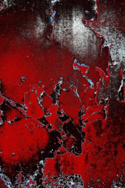 Dökülen boya paslı metal dokusu