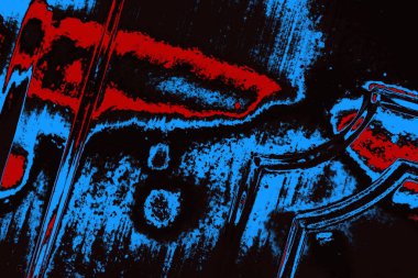 Çizik ve çatlaklarla metal doku