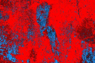Kırmızı ve mavi renkli grunge duvar dokusu arkaplanı