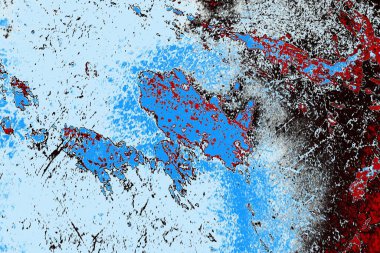Duvar dokusu arkaplanı eski boyayla soyulmuş 