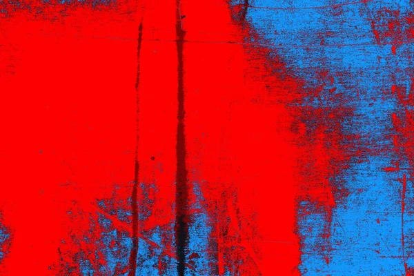 Neon kırmızı ve mavi renkli grunge duvar dokusu arkaplanı