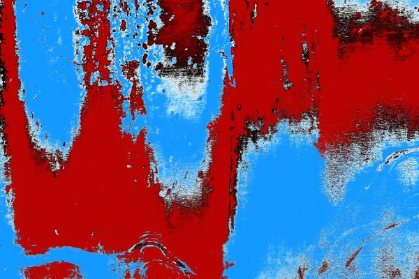 Червоний Синій Чорний Кольоровий Гранжевий Фон Текстури Стін — стокове фото