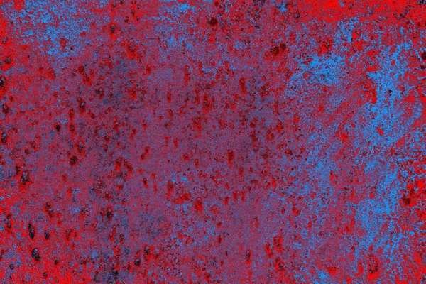 Parlak kırmızı ve mavi renkli grunge duvar dokusu arkaplanı