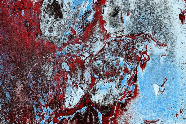 Dökülen boya paslı metal dokusu