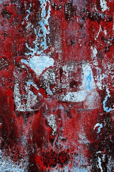 Dökülen boya paslı metal dokusu