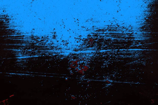 Kırık tarih arkaplanı olan kırmızı, mavi ve siyah grunge duvar