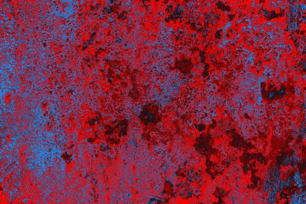 Parlak kırmızı ve mavi renkli grunge duvar dokusu arkaplanı