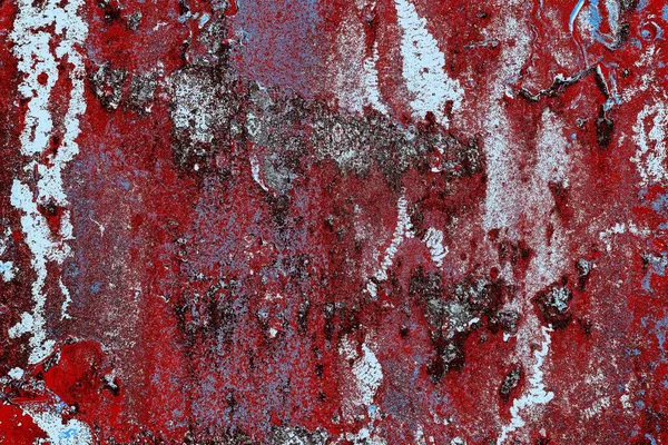 Abblätternde Farbe Rostet Metall Raue Textur — Stockfoto