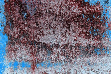 Çizik ve çatlaklarla metal doku