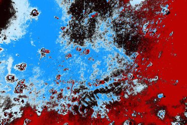 kırmızı, mavi ve siyah grunge duvar dokusu arkaplanı