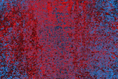 Kırmızı ve mavi renkli grunge duvar dokusu arkaplanı
