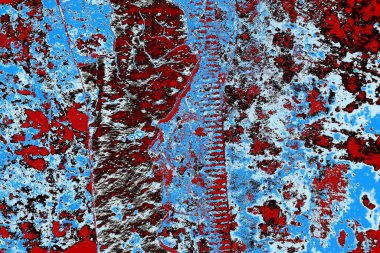 Duvar dokusu arkaplanı eski boyayla soyulmuş 