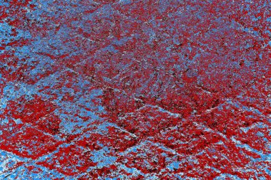 Çizik ve çatlaklarla metal doku